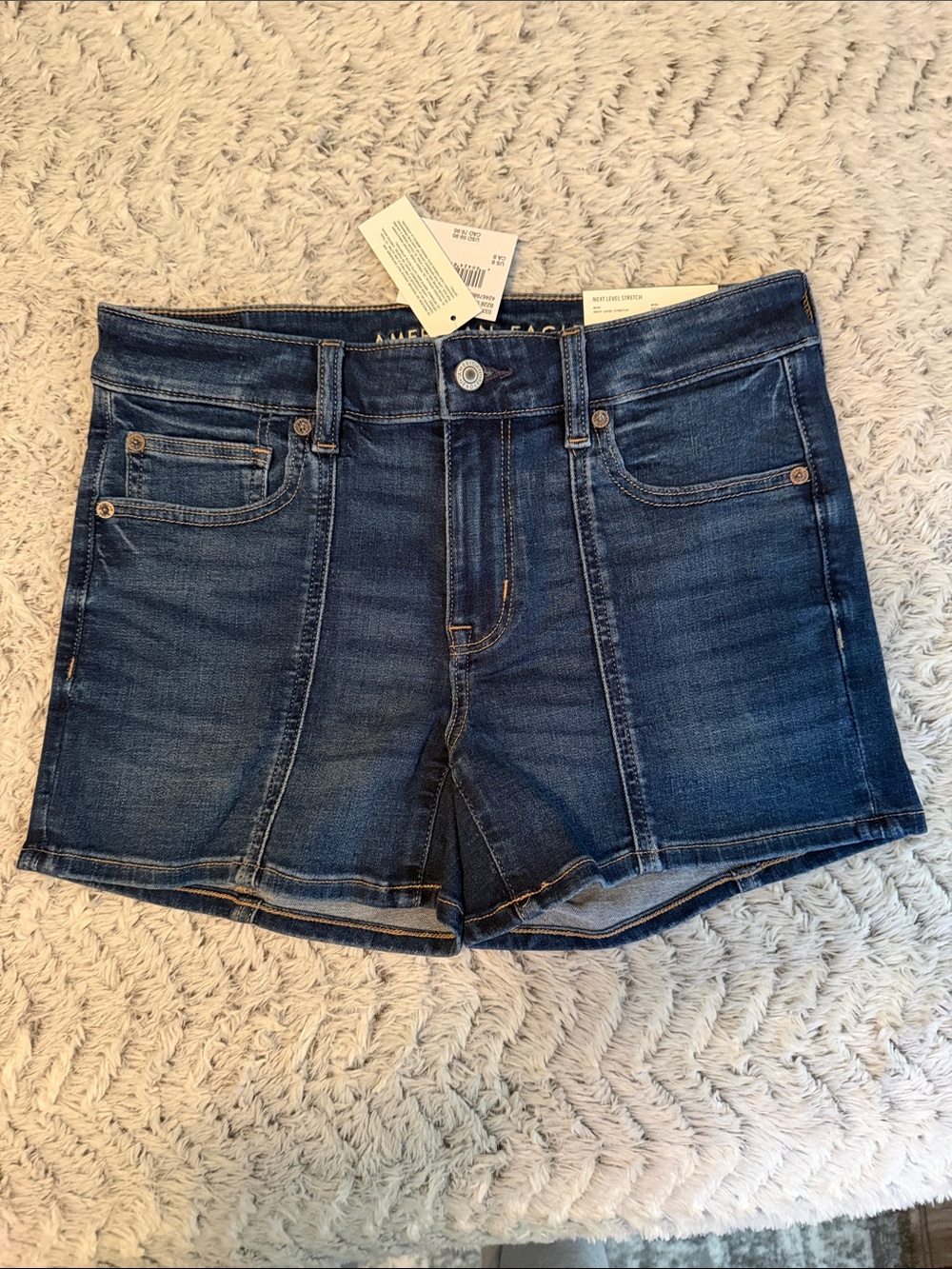American Eagle Outfitters Dark Blue Denim Jean Shorts